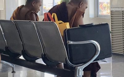 Postcard from….Thelwe airport departure lounge